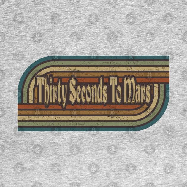 Thirty Seconds To Mars Vintage Stripes by paintallday